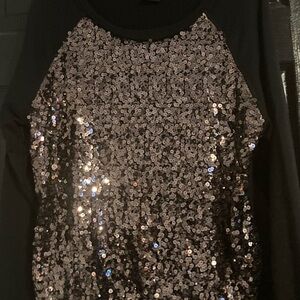 Simply Irresistible Black and Silver Top